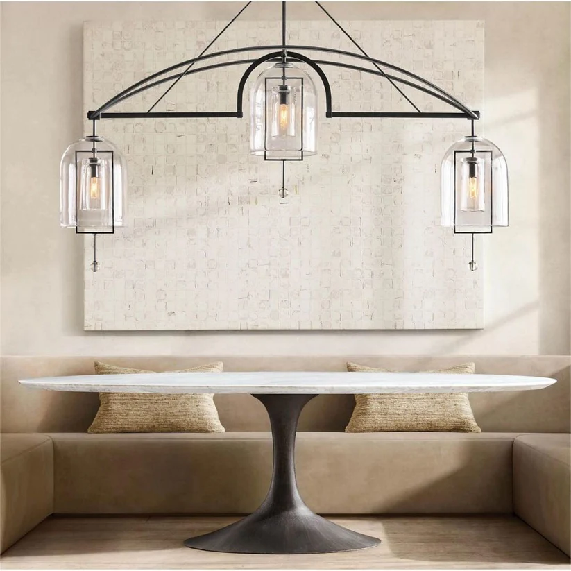 Fulcrum Linear Chandelier 73" 3-Lights - Dawn Lamps