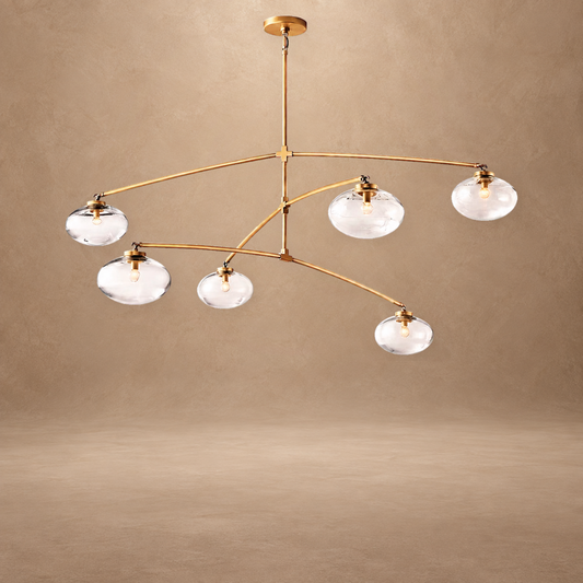 Bubble Clear Glass Mobile Round Chandelier