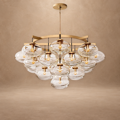 Bubble 48 Inch Clear Glass Bubble Chandelier