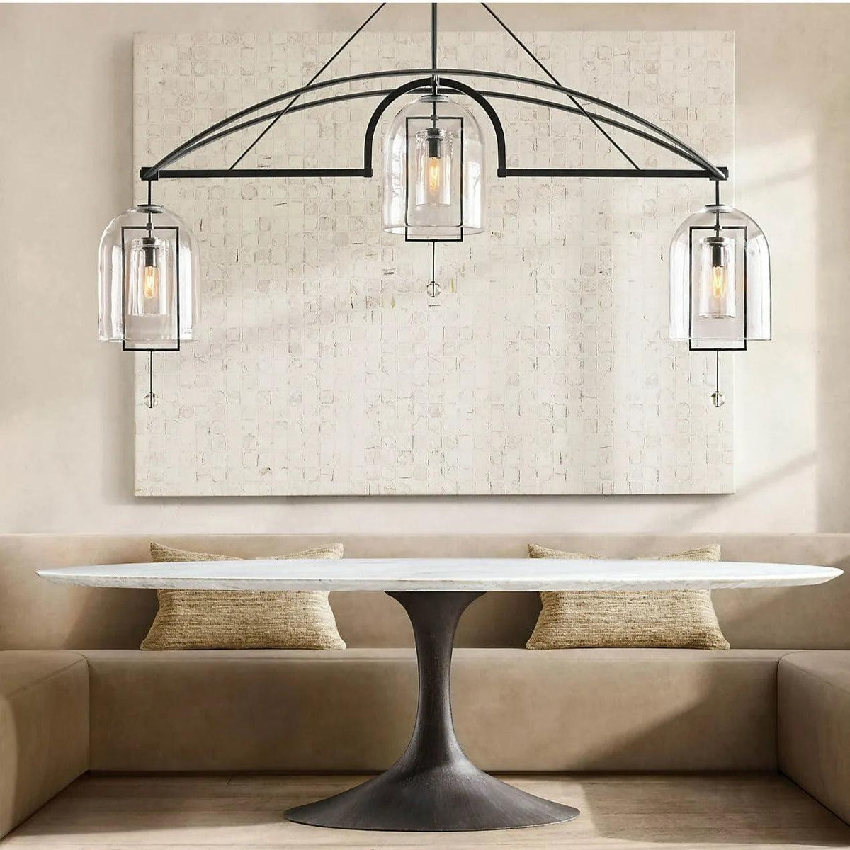 Fulcrum Round Chandelier 61" 5-Lights - Dawn Lamps