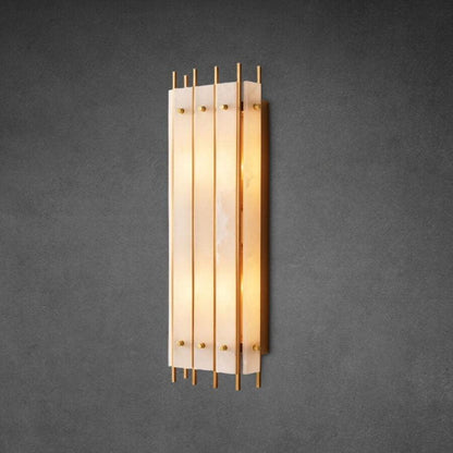 San Marco Alabaster Grand Rectangular Sconce - Dawn Lamps