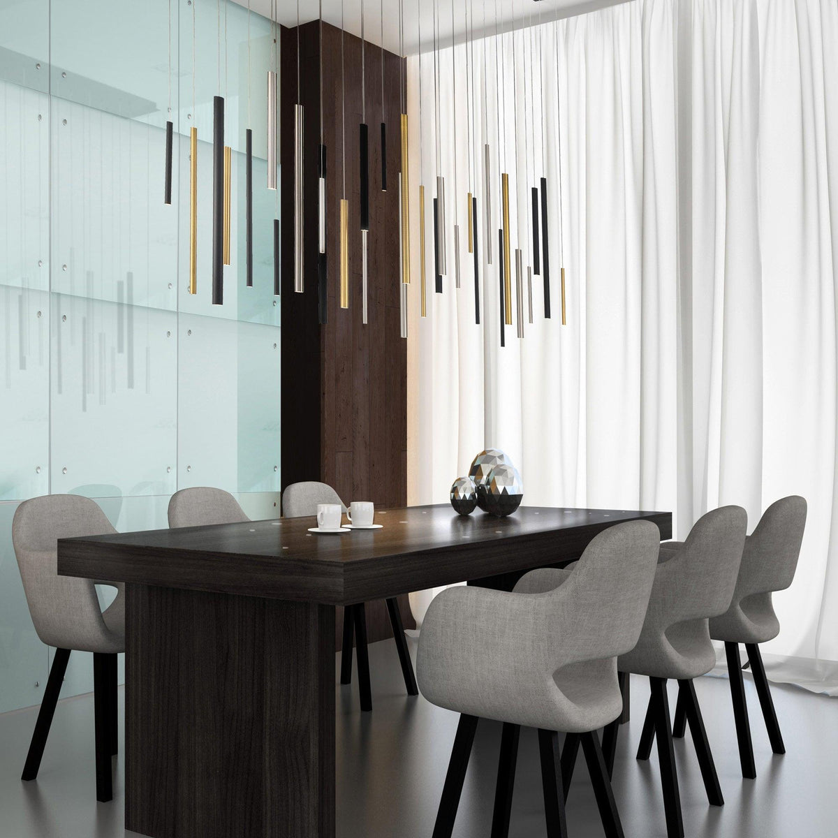 Santana Linear Multi Light Pendant - Dawn Lamps