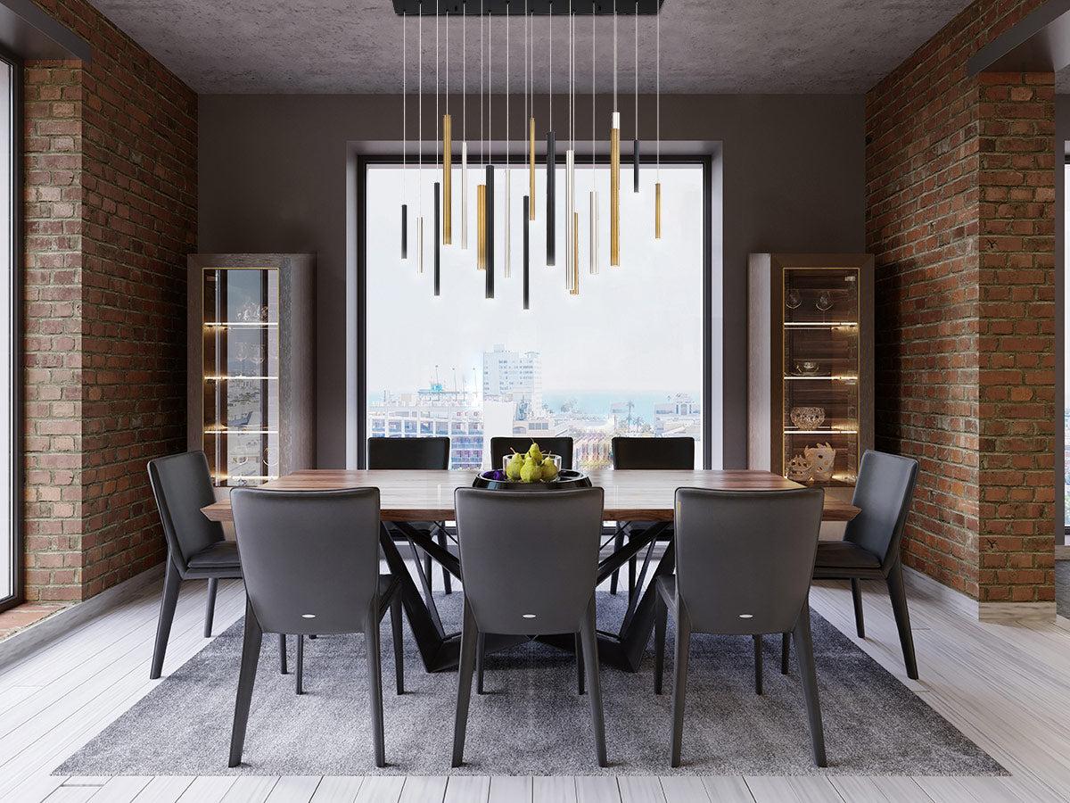 Santana Linear Multi Light Pendant - Dawn Lamps