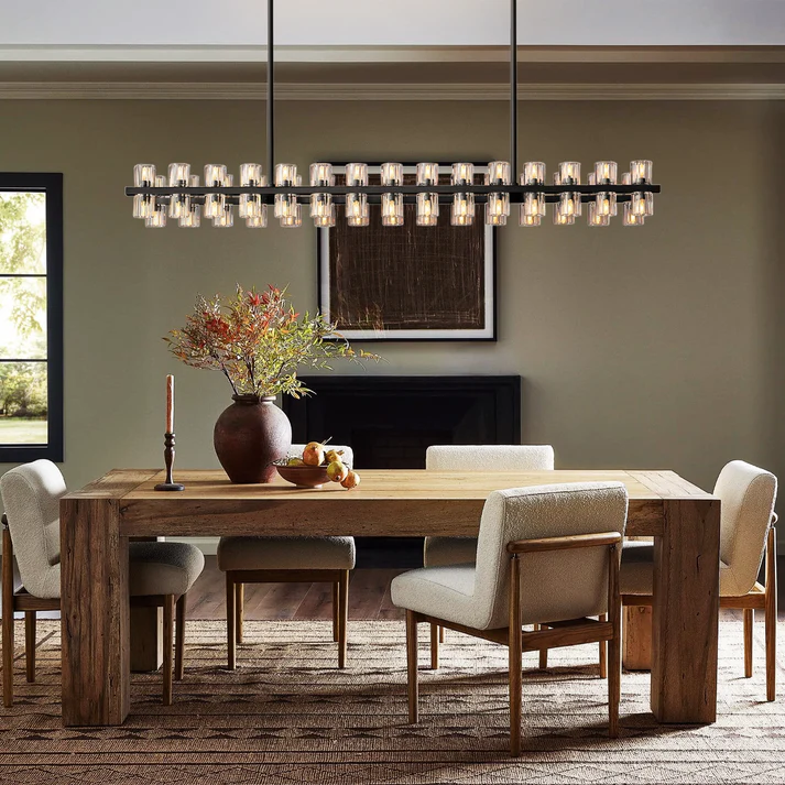 Arcachon Rectangular Chandelier 54" - Dawn Lamps