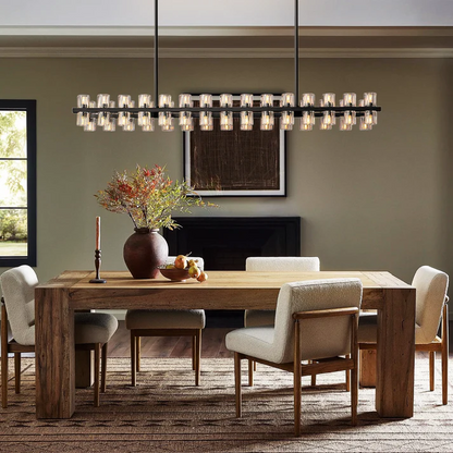 Arcachon Rectangular Chandelier 54" - Dawn Lamps
