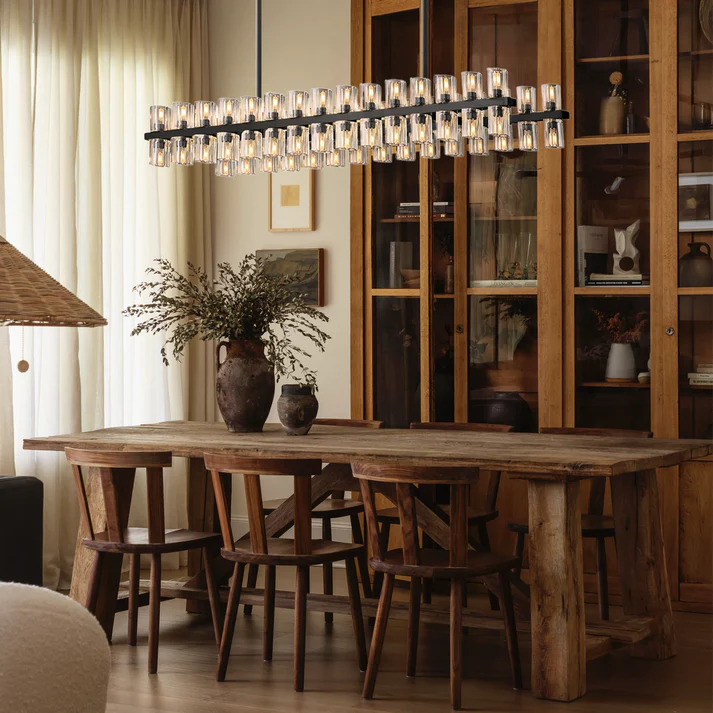 Arcachon Rectangular Chandelier 54" - Dawn Lamps