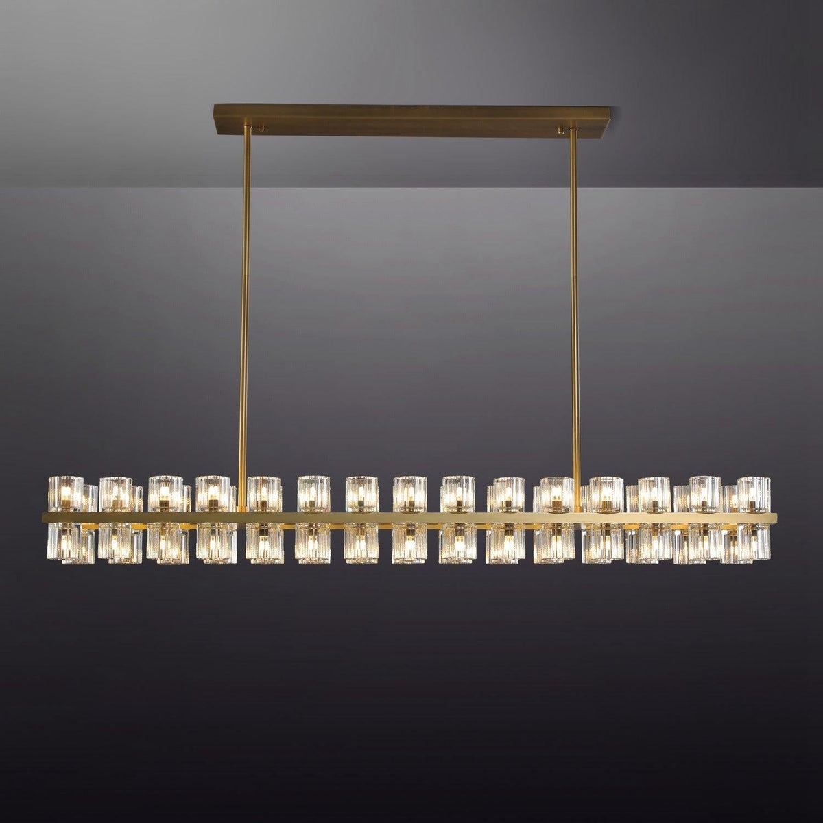 Arcachon Rectangular Chandelier 72" - Dawn Lamps