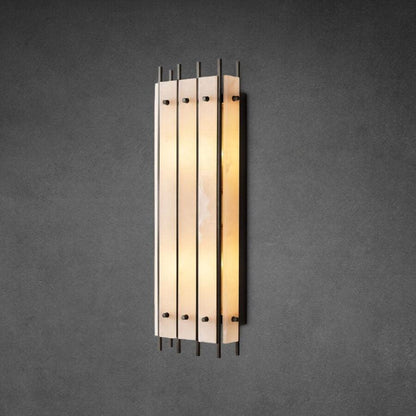 San Marco Alabaster Grand Rectangular Sconce - Dawn Lamps