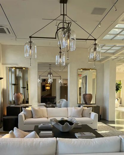 Fulcrum Round Chandelier 73" 5-Lights - Dawn Lamps