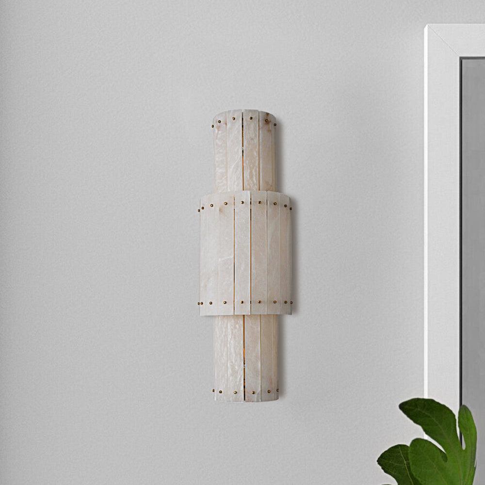 San Marco Alabaster Grand Round Sconce - Dawn Lamps