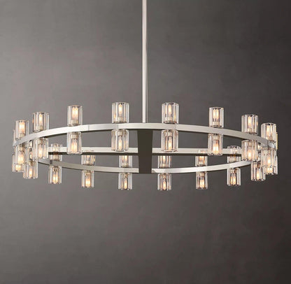 Arcachon Crystal Round Chandelier 36" - Dawn Lamps
