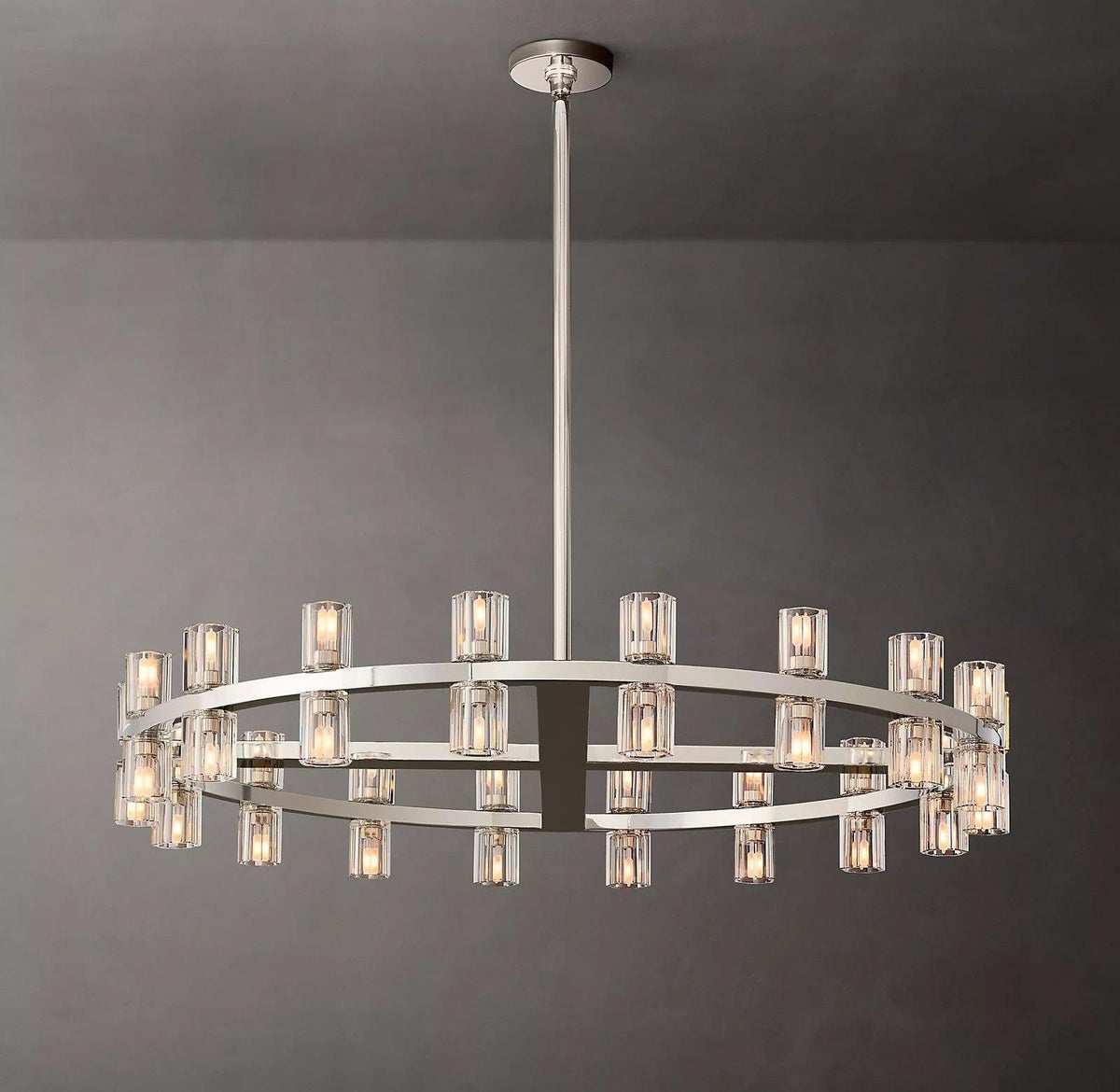 Arcachon Crystal Round Chandelier 36" - Dawn Lamps