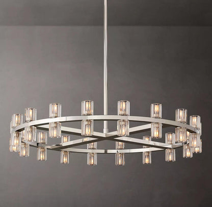 Arcachon Crystal Round Chandelier 36" - Dawn Lamps