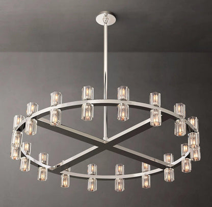 Arcachon Crystal Round Chandelier 36" - Dawn Lamps
