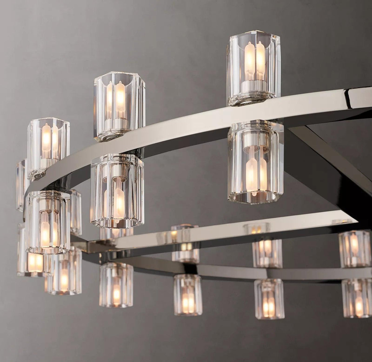 Arcachon Crystal Round Chandelier 36" - Dawn Lamps