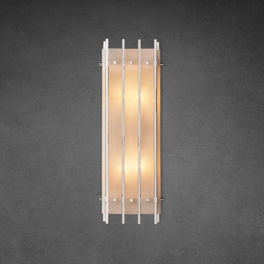 San Marco Alabaster Grand Rectangular Sconce - Dawn Lamps
