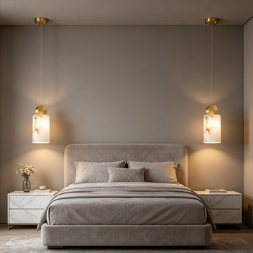 Aveline Modern Alabaster Cylinder Pendant Light