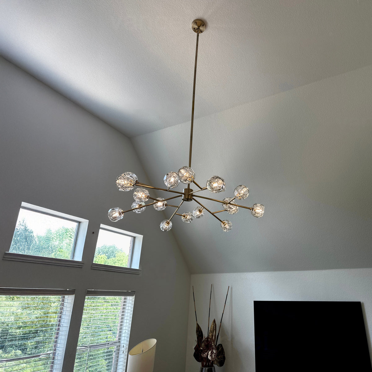 Lumerae 48 Inch Sputnik Globe Crystal Chandelier