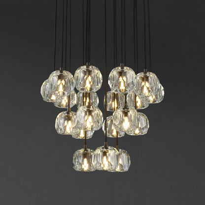 Lumerae 19 Inch Globe Crystal Cascading Chandelier