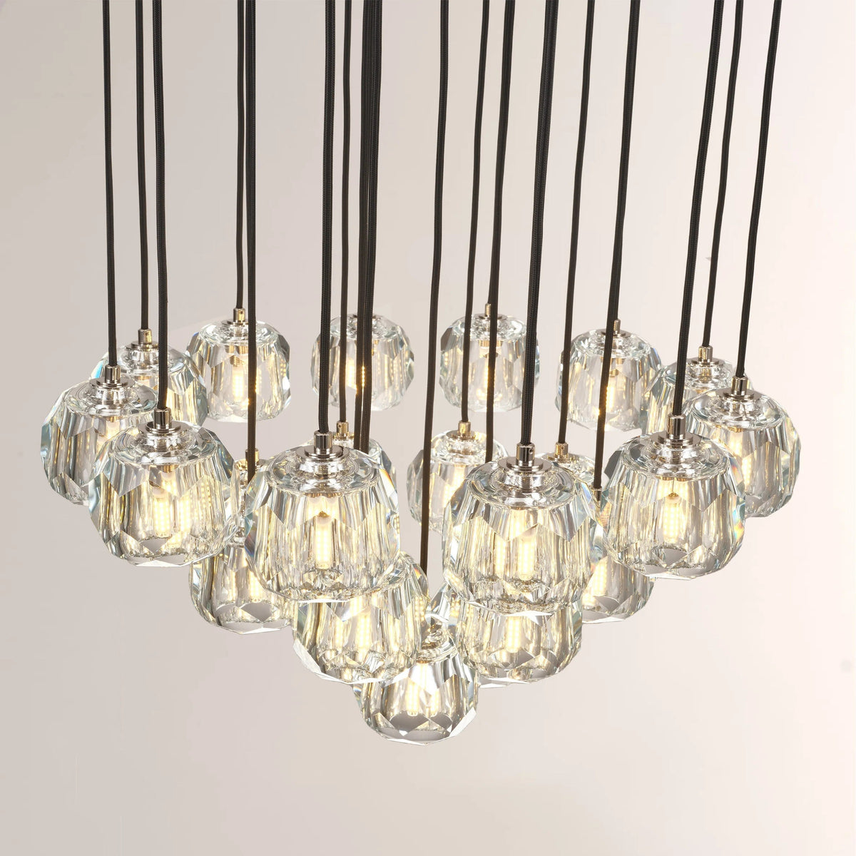 Lumerae 24 Inch Globe Crystal Cascading Chandelier