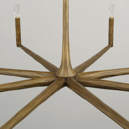 Aurevon 48 Inch Forged Candlestick Arm Chandelier