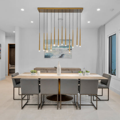 Solmira 60 Inch Linear Cascading Chandelier