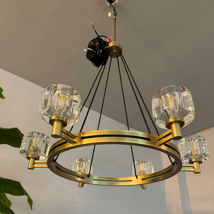 Ardorin 36 Inch Round Candle Crystal Chandelier
