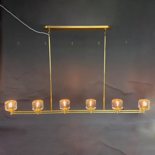 Ardorin 72 Inch Linear Candle Crystal Chandelier