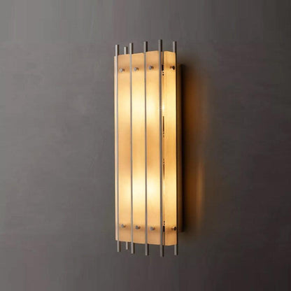 San Marco Alabaster Grand Rectangular Sconce - Dawn Lamps