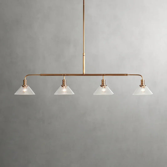 Art Glass Therona Linear Chandelier-Dawn Lamps