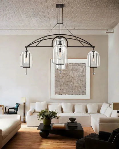 Fulcrum Round Chandelier 73" 5-Lights - Dawn Lamps