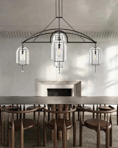 Fulcrum Round Chandelier 73" 5-Lights - Dawn Lamps