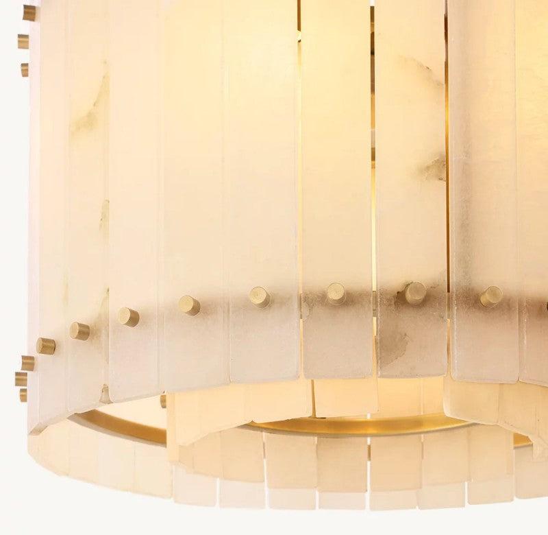 San Marco Alabaster Round Chandelier - Dawn Lamps