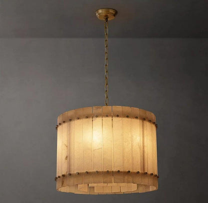 San Marco Alabaster Round Chandelier - Dawn Lamps