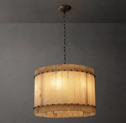 San Marco Alabaster Round Chandelier - Dawn Lamps