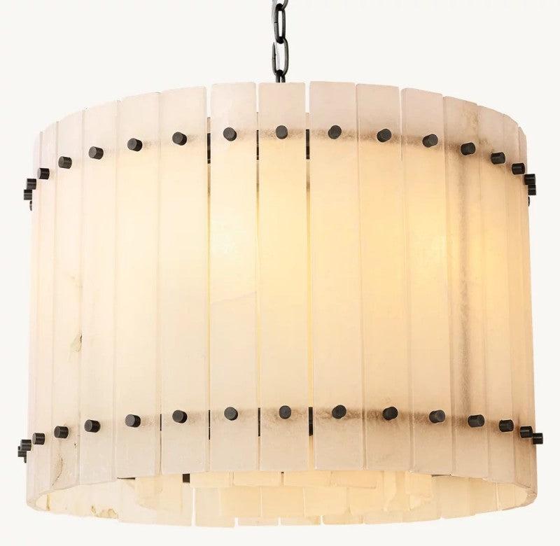 San Marco Alabaster Round Chandelier - Dawn Lamps