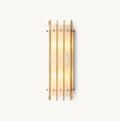 San Marco Alabaster Rectangular Wall Sconce - Dawn Lamps