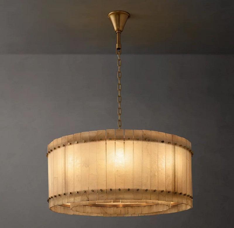 San Marco Alabaster Round Chandelier - Dawn Lamps