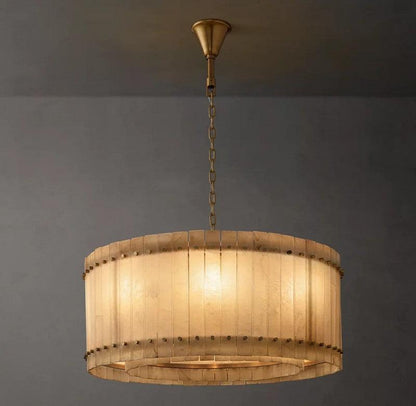 San Marco Alabaster Round Chandelier - Dawn Lamps