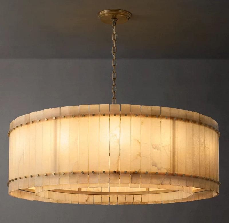 San Marco Alabaster Round Chandelier - Dawn Lamps