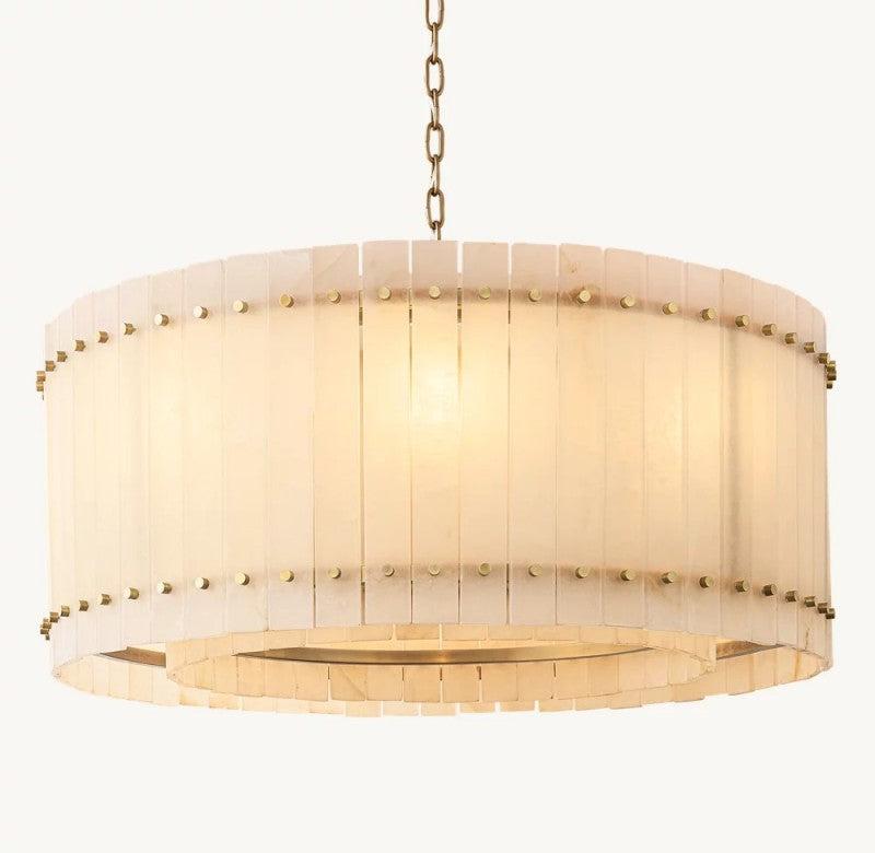 San Marco Alabaster Round Chandelier - Dawn Lamps