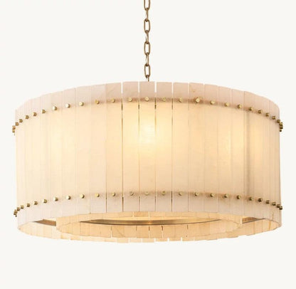 San Marco Alabaster Round Chandelier - Dawn Lamps