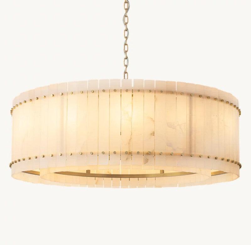 San Marco Alabaster Round Chandelier - Dawn Lamps