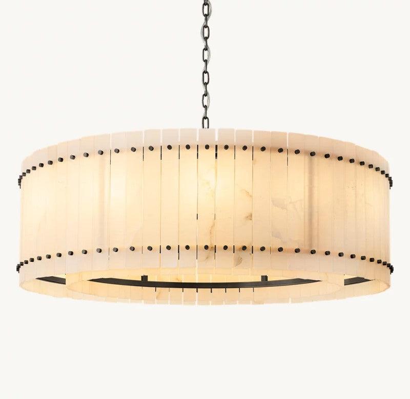San Marco Alabaster Round Chandelier - Dawn Lamps
