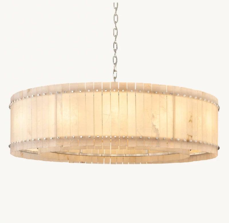 San Marco Alabaster Round Chandelier - Dawn Lamps
