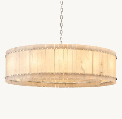 San Marco Alabaster Round Chandelier - Dawn Lamps