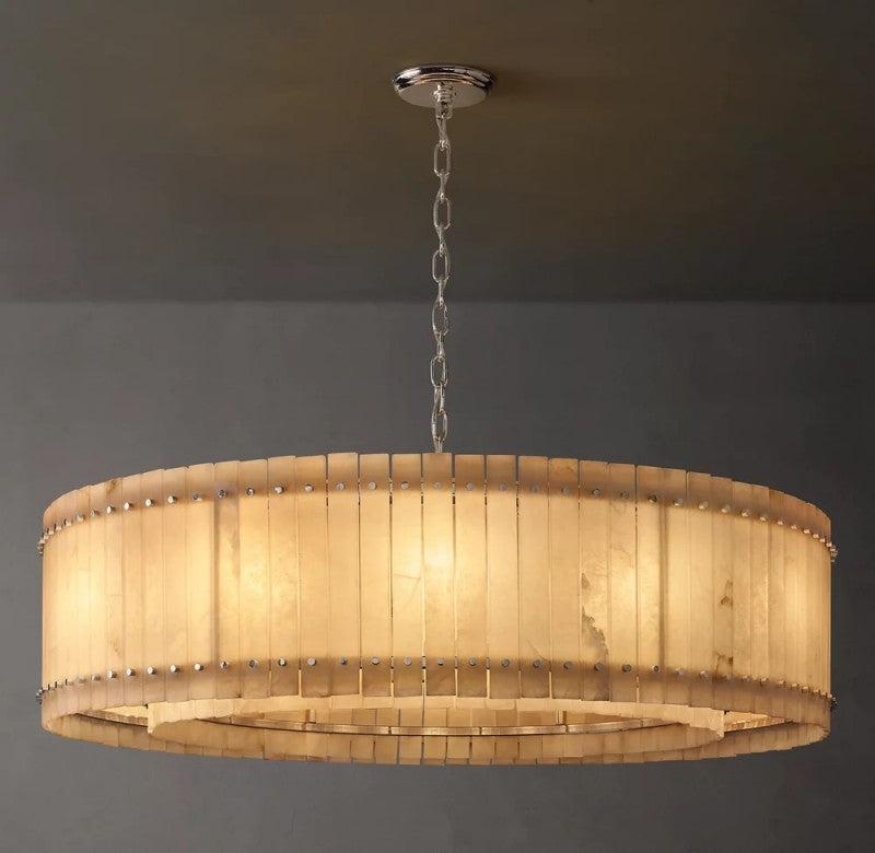 San Marco Alabaster Round Chandelier - Dawn Lamps