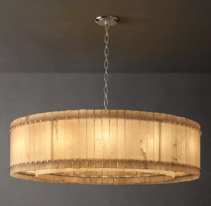 San Marco Alabaster Round Chandelier - Dawn Lamps