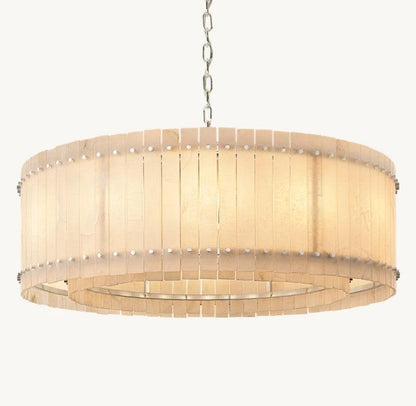 San Marco Alabaster Round Chandelier - Dawn Lamps