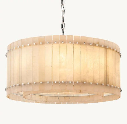 San Marco Alabaster Round Chandelier - Dawn Lamps